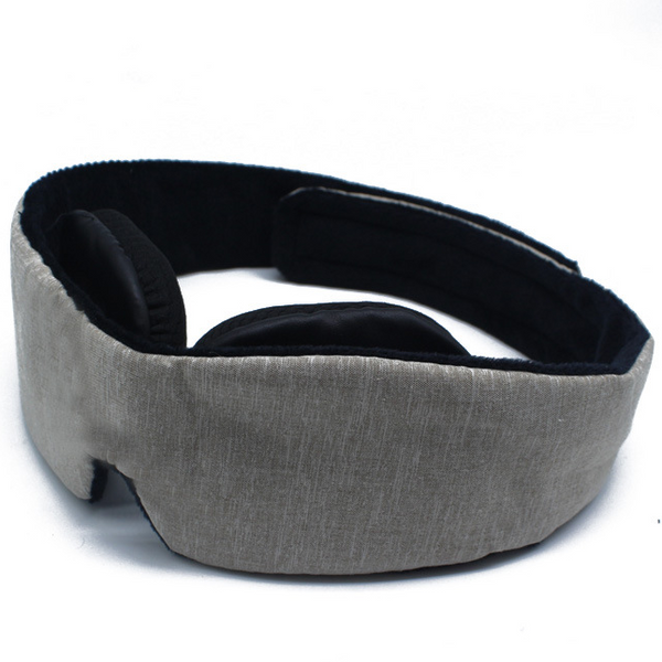 Noctra 3D blackout sleep mask in dark gray