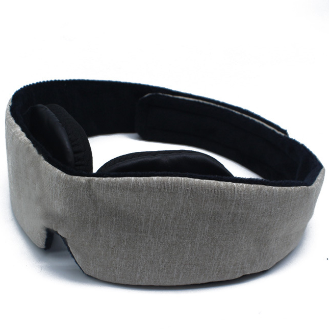 Noctra 3D blackout sleep mask in dark gray